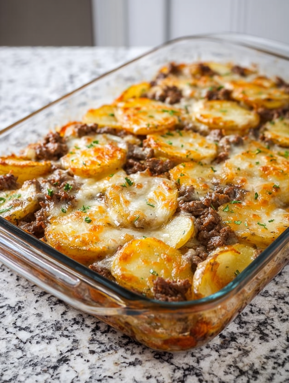 Easy Oven-Baked Beef & Potatoes: A Comforting One-Dish Family Meal